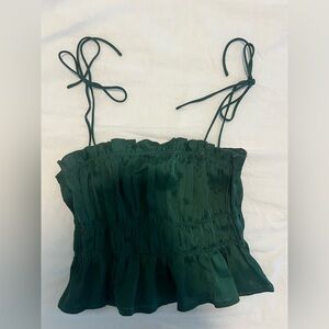 Elegant Green Women's Tank Top